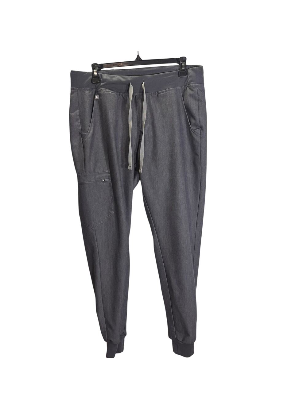 FIGS Technical Collection Gray Jogger Scrub Pants Womens Medium Stretch